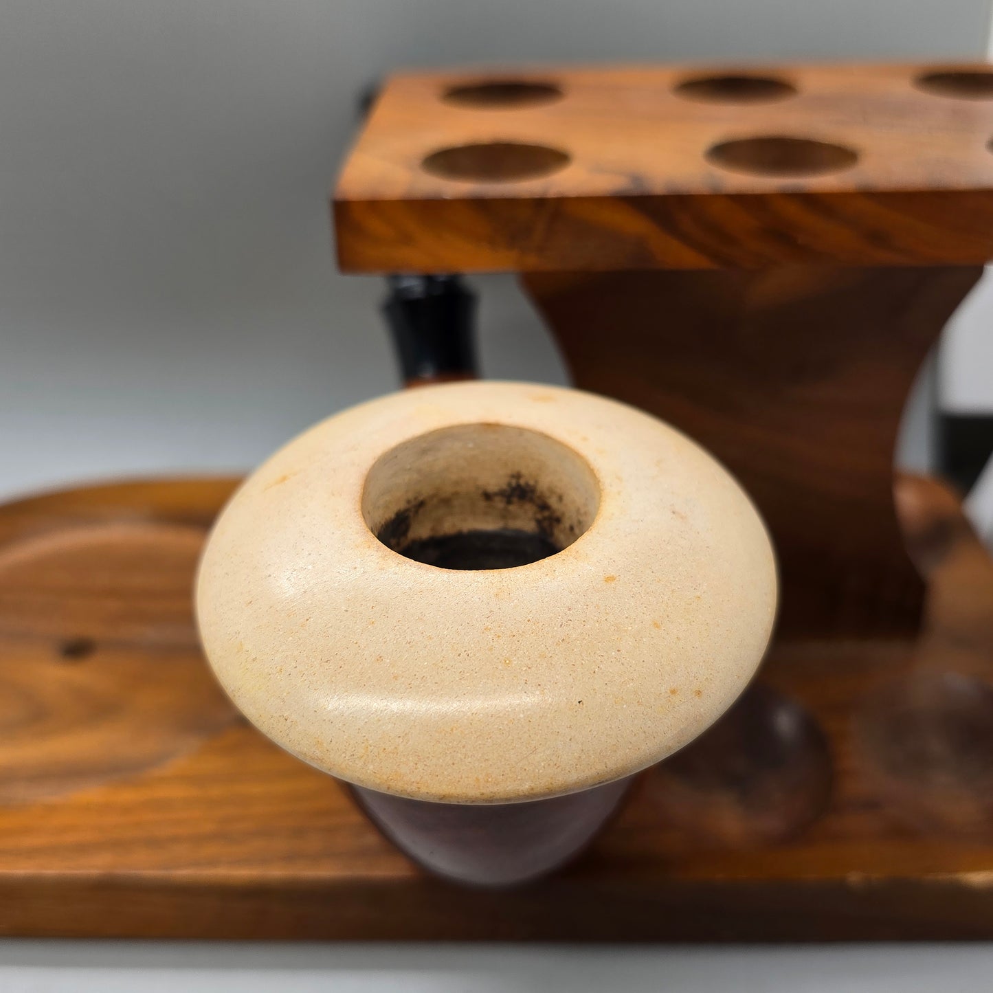 ✔️CALABASH PIPE BLOCK MEERSCHAUM BOWL GOURD BODY REMOVABLE BOWL Mint!