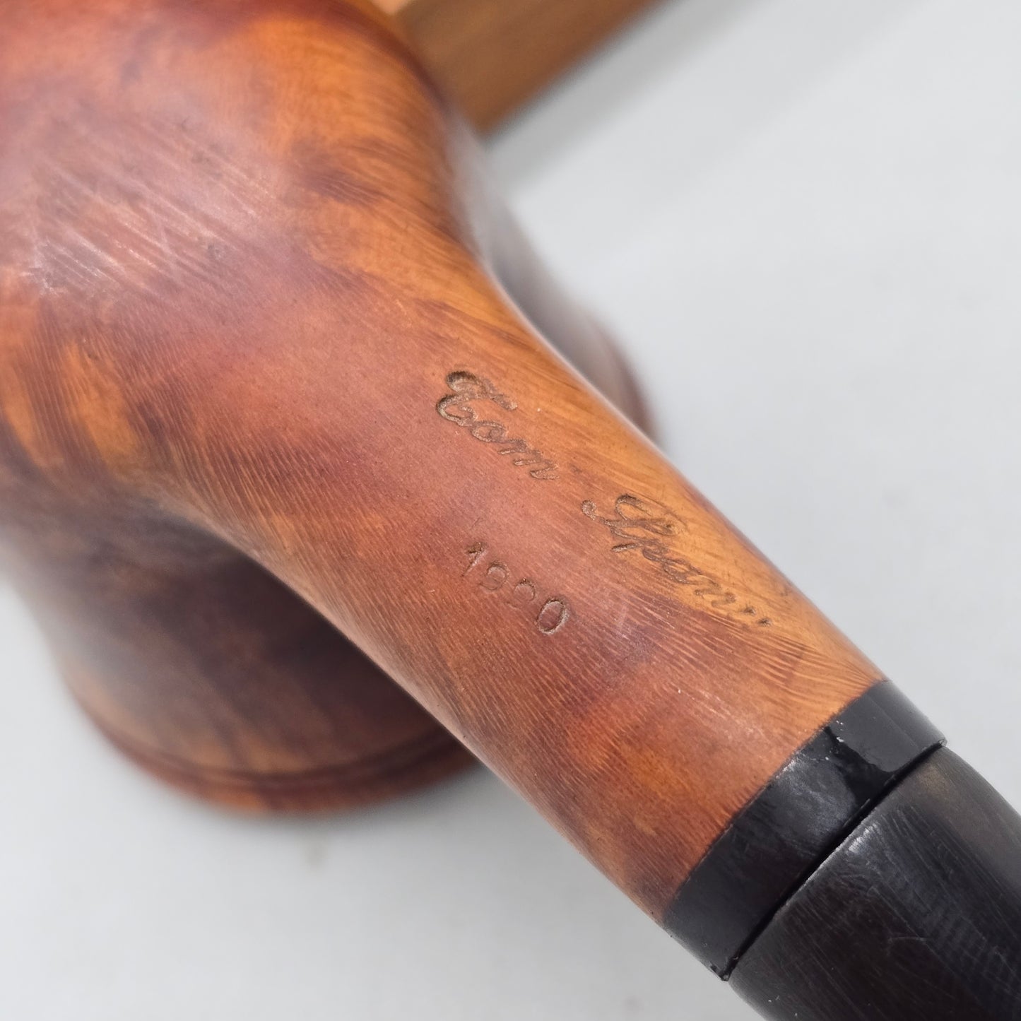 Tom Spanu Smooth Bent Dublin 1990 Estate Pipe (Near Mint)