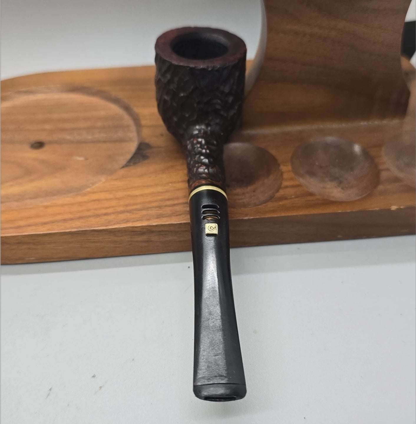 Rare CAREY Magic Inch RARE METAL Smoking Pipe Briar - PAT. 326794 Mint Clean