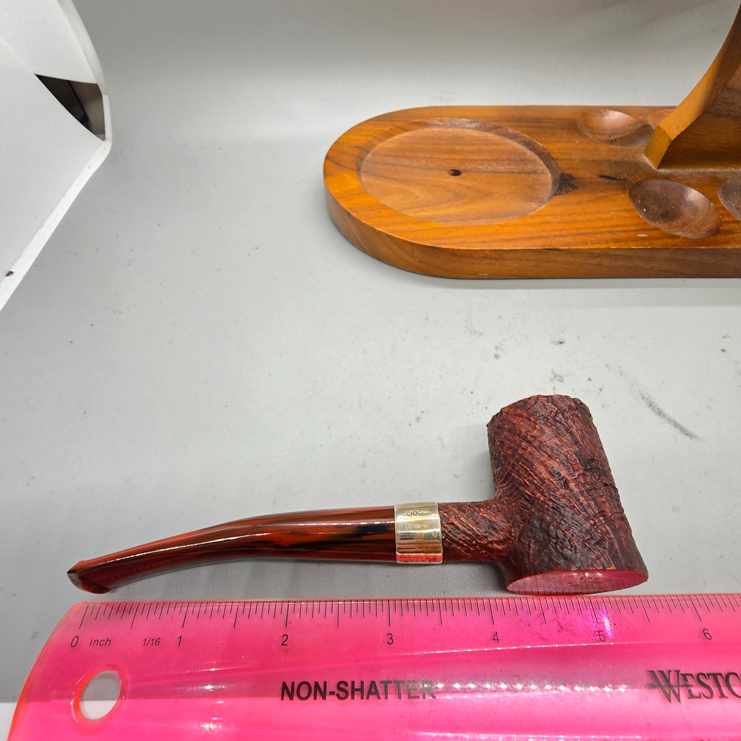 Vtg Peterson's Irish Harp Shape 701 Poker Pipe Sterling Silver MINT! Ireland