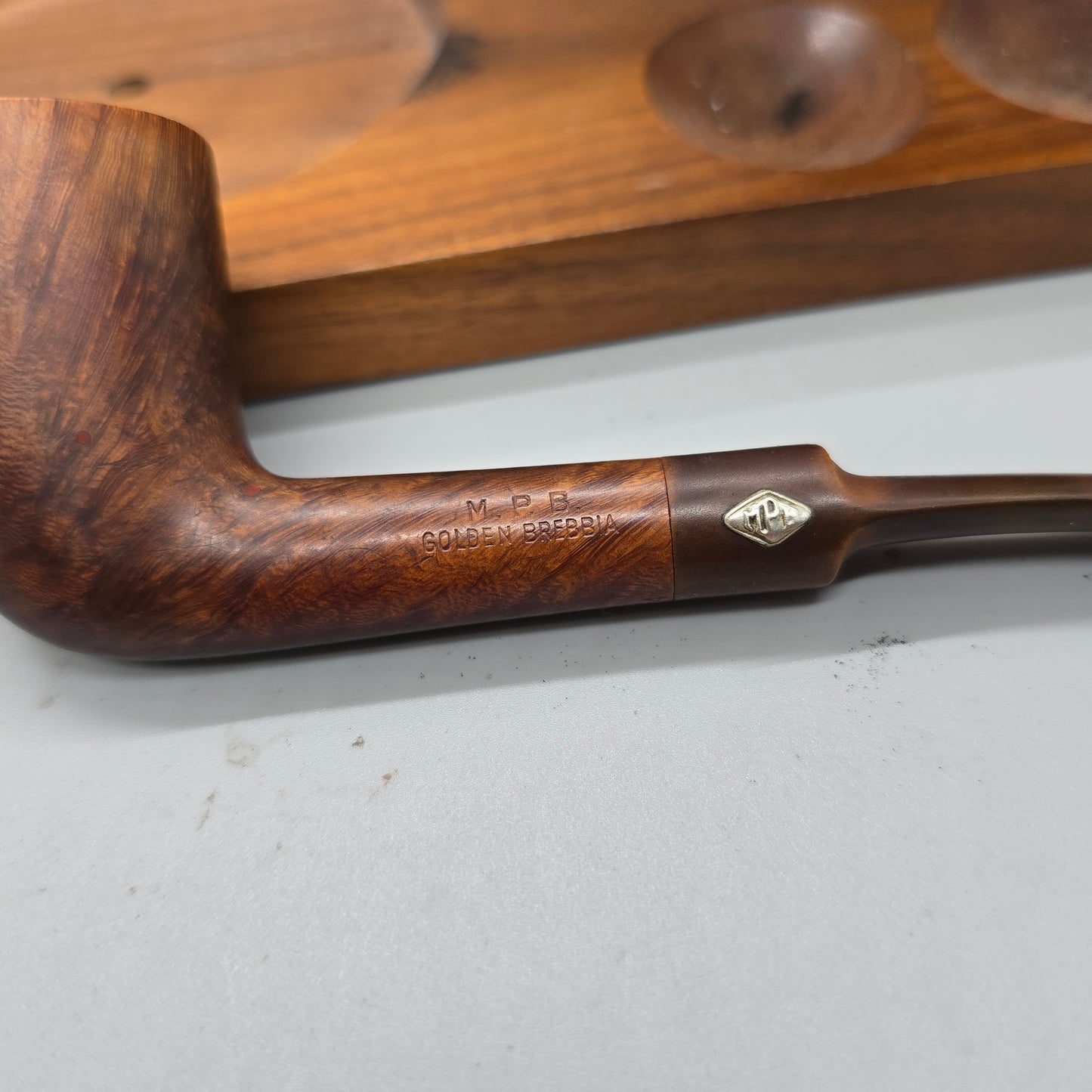 1960'S MPB Golden Brebbia 9004 Smoking Pipe Made In Italy Excellent condition Ready to Smoke