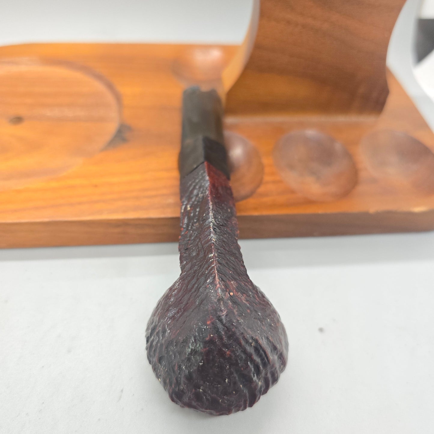 Old "Comoy's Sandblast" No 393 SQUAT BULLDOG 3-PIECE C MINT STUMMEL STEM DAMAGE