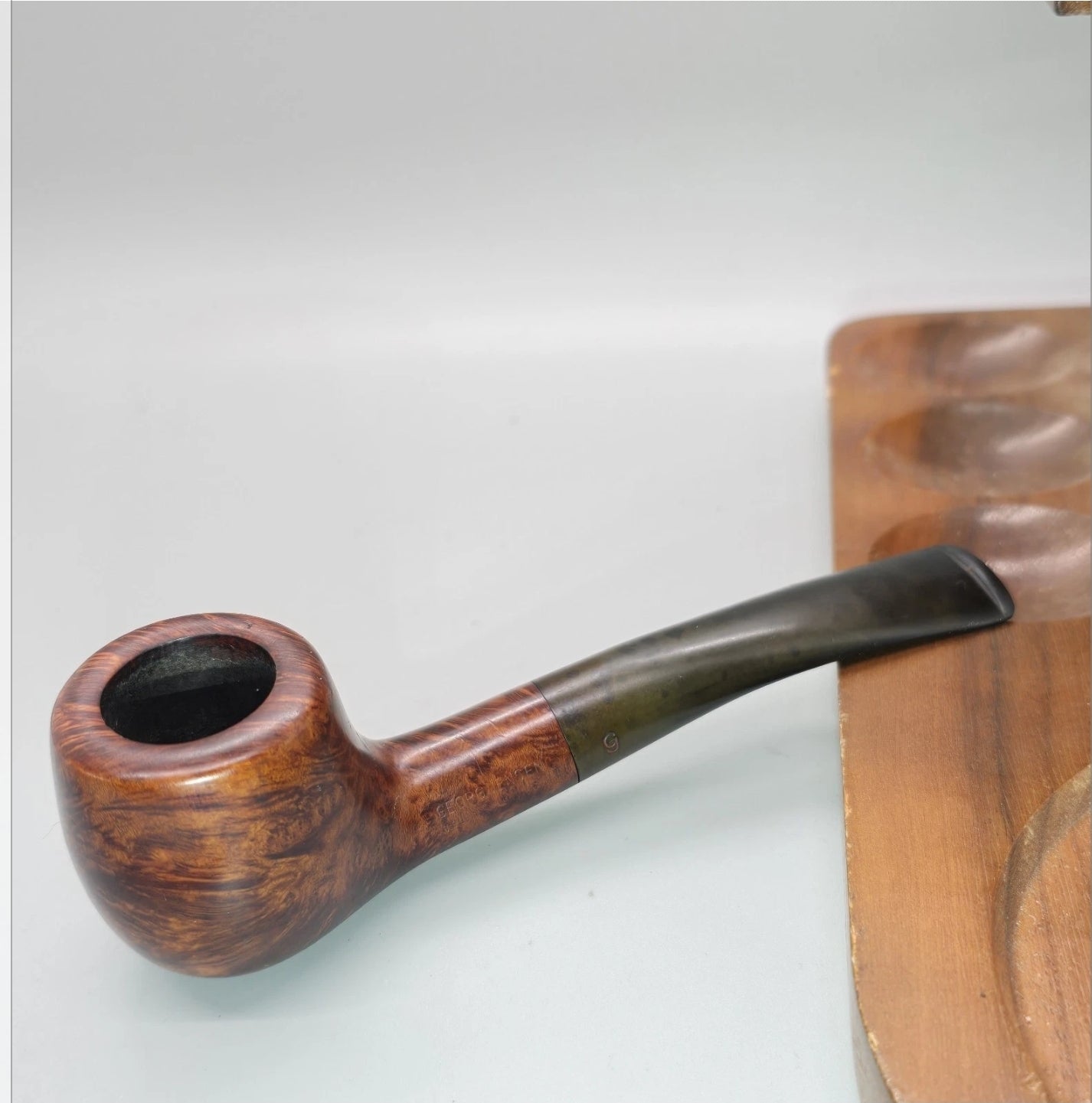 Old Georg Jensen "FIREFLAME" 91883 Denmark Blowfish Pipe Mint Clean ready to smoke