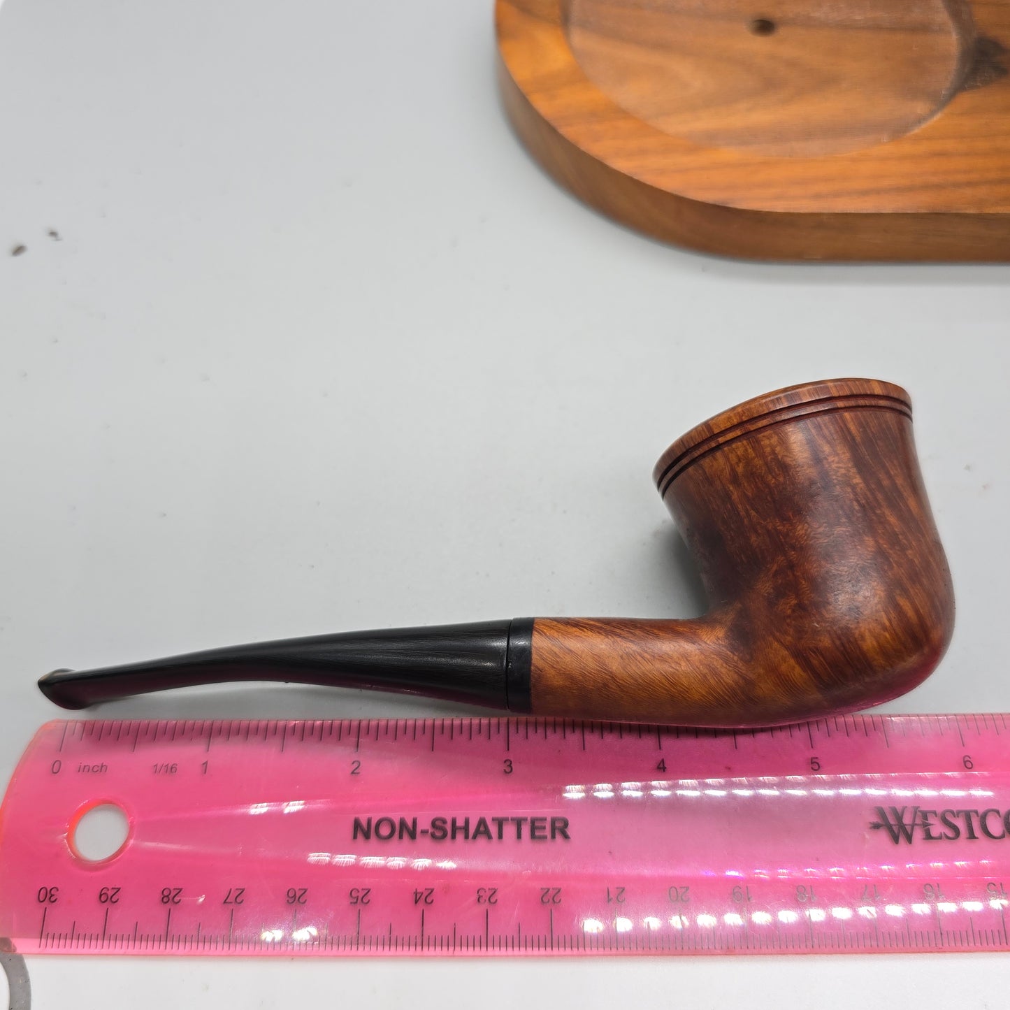 Tom Spanu Smooth Bent Dublin 1990 Estate Pipe (Near Mint)