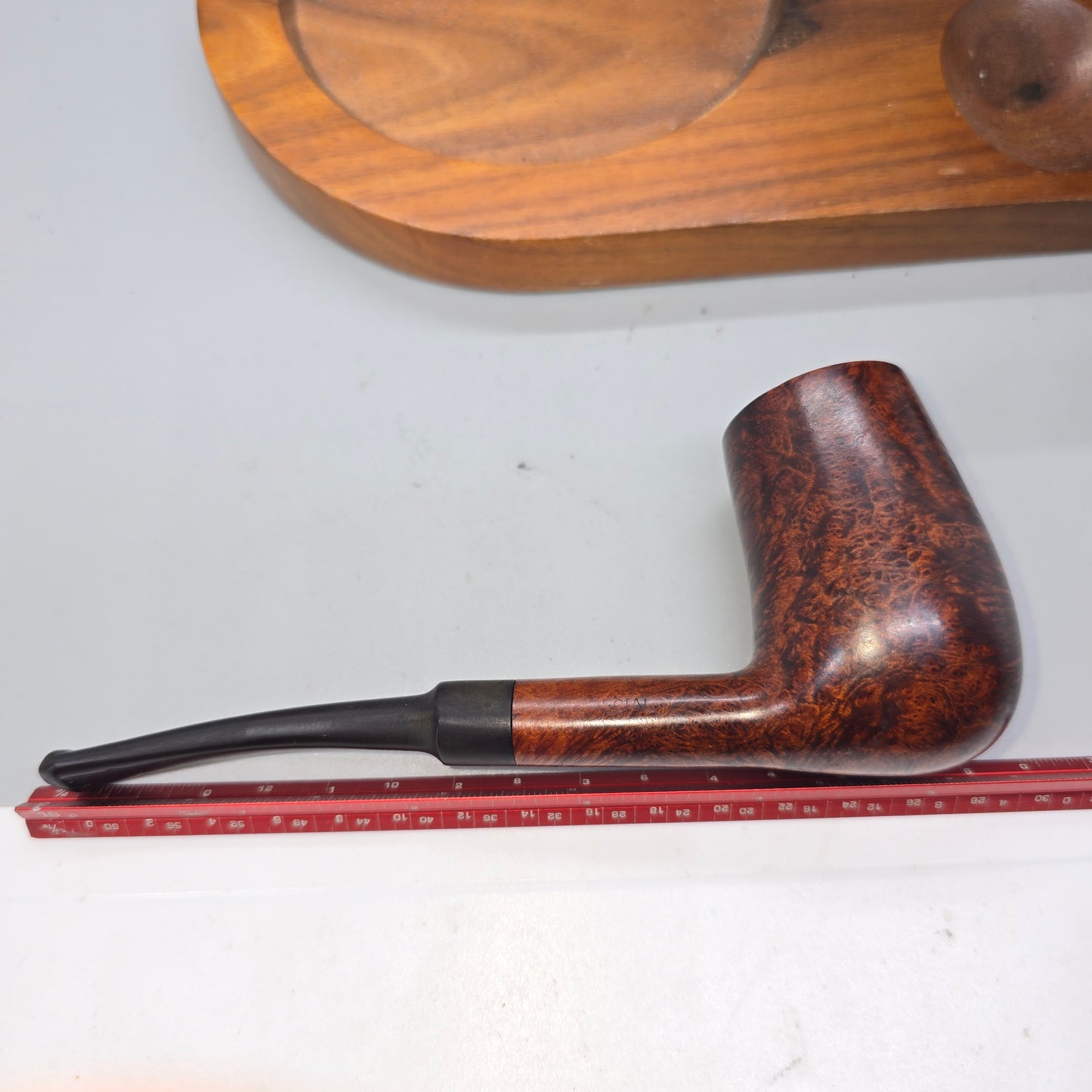 NORTH DANE SPECIAL Georg Jensen Smooth bent Chimney Restored Danish Pipe