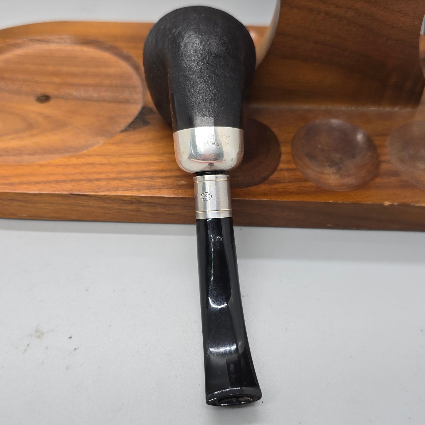 Savinelli Spigot 641 Pipe - 925 Silver - MINT!