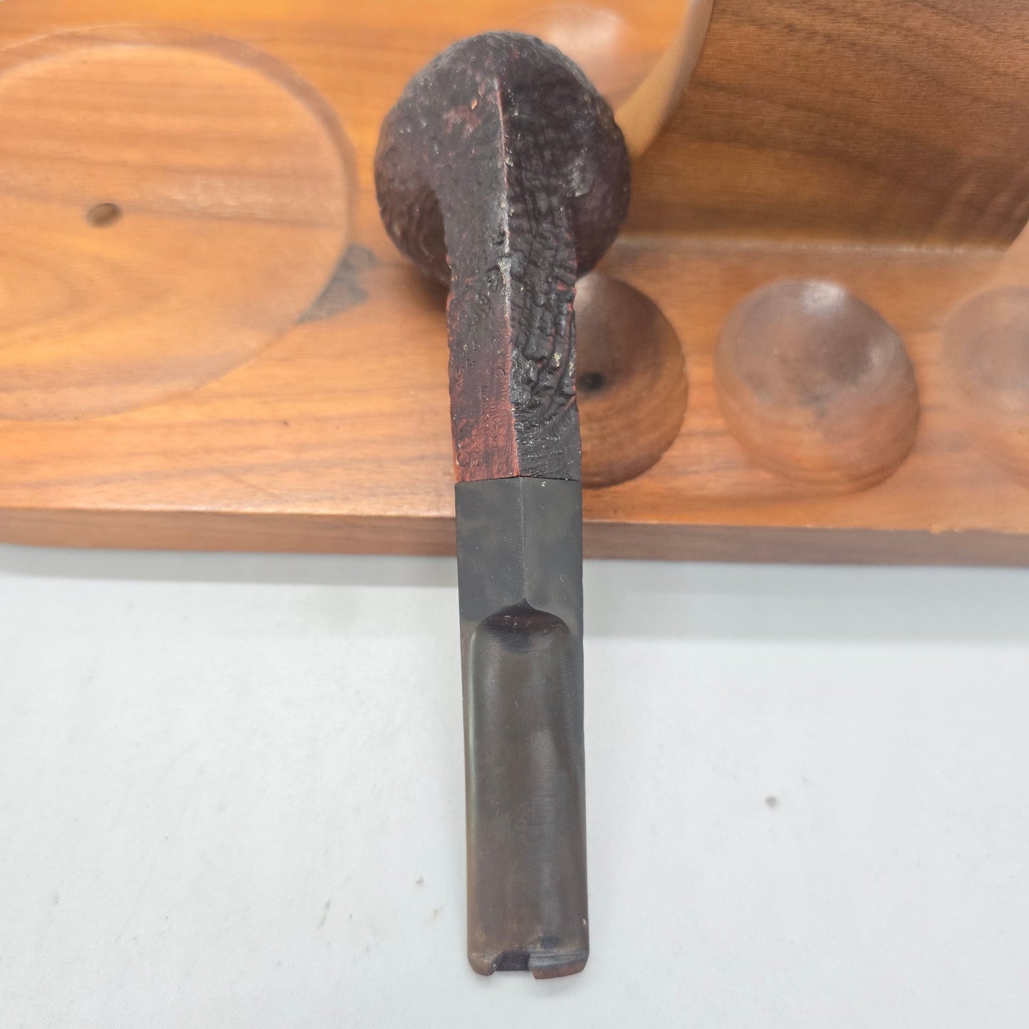 Old "Comoy's Sandblast" No 393 SQUAT BULLDOG 3-PIECE C MINT STUMMEL STEM DAMAGE
