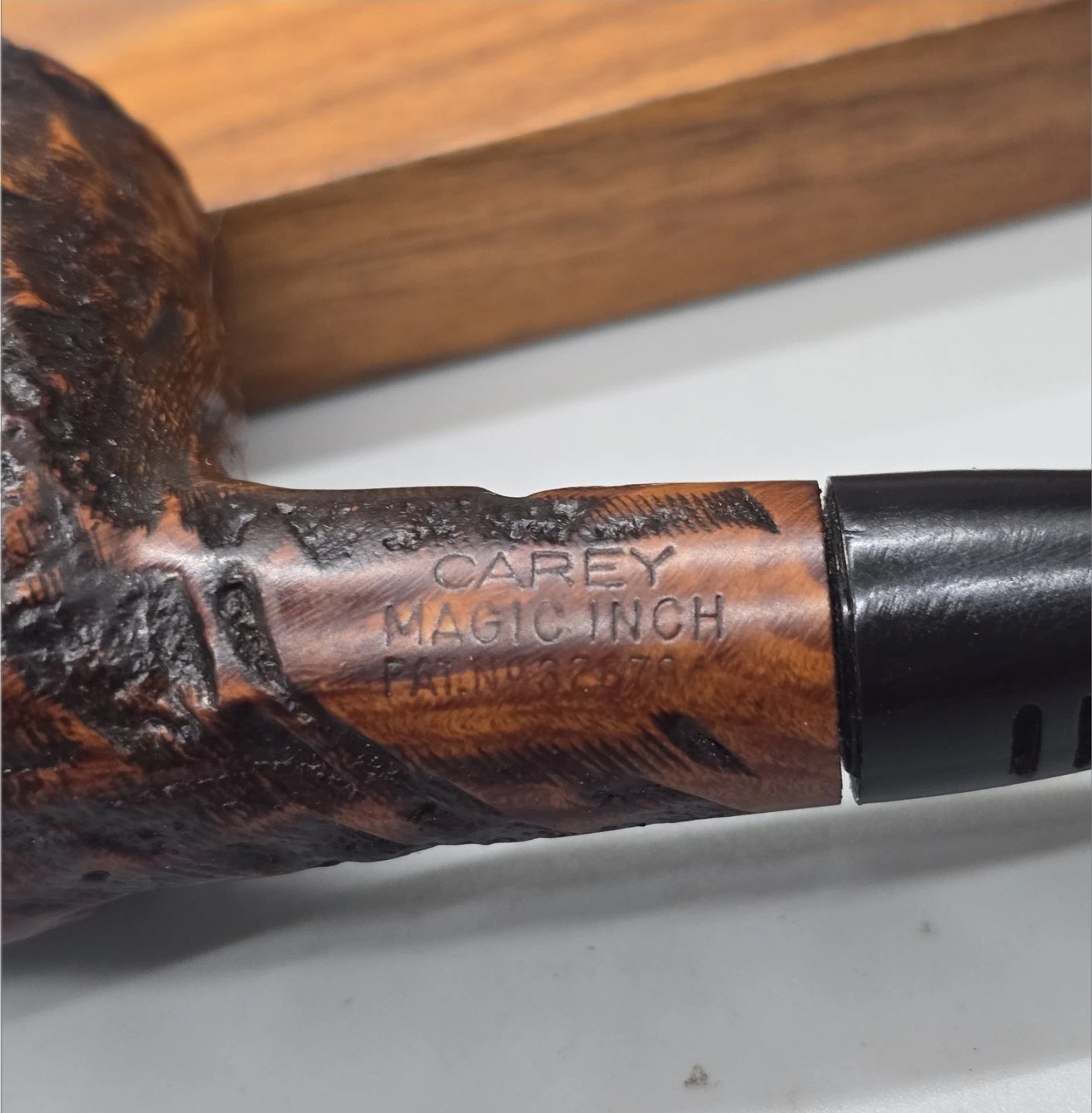 Rare CAREY Magic Inch Smoking Pipe Briar - PAT. 326794 Great Ready To Smoke