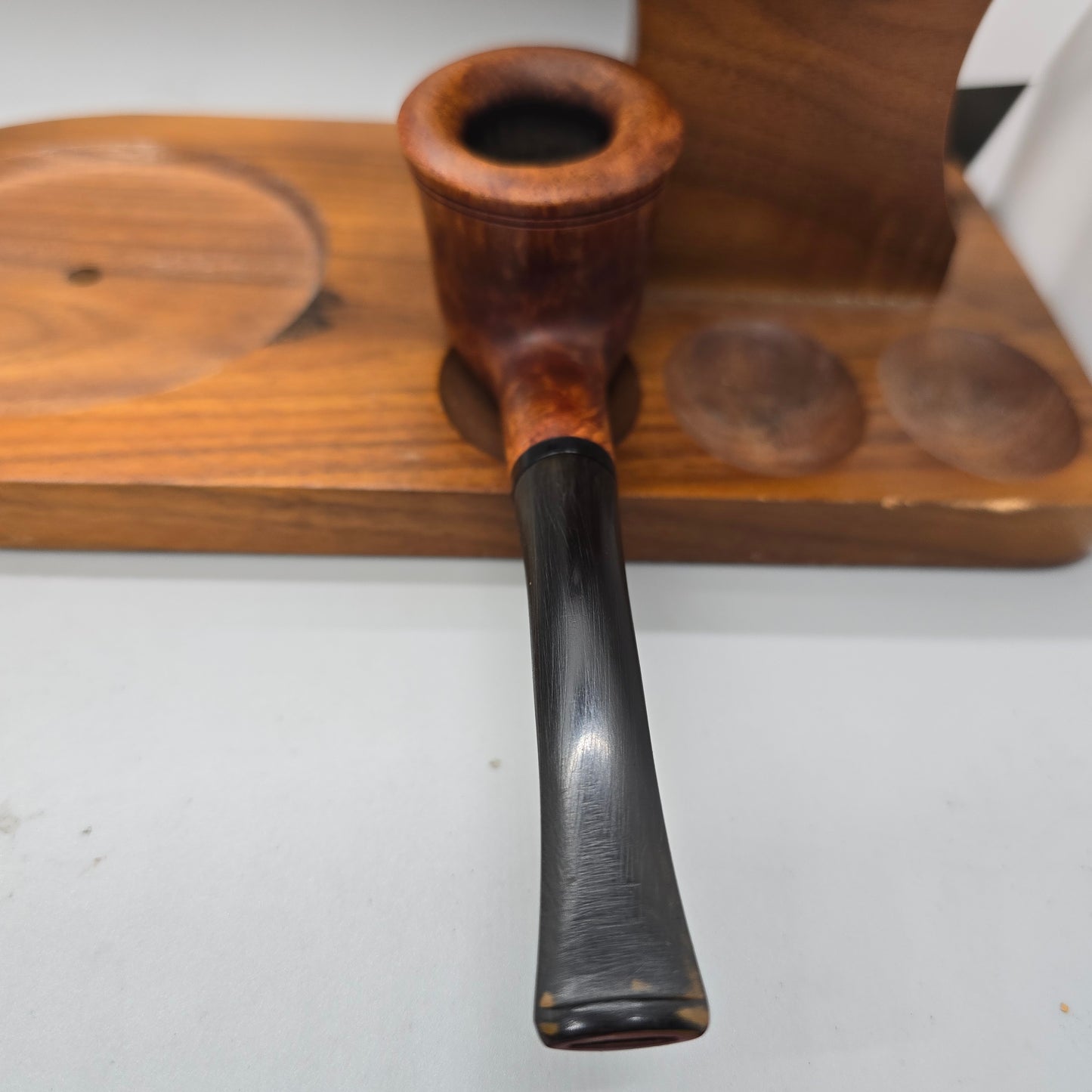 Tom Spanu Smooth Bent Dublin 1990 Estate Pipe (Near Mint)