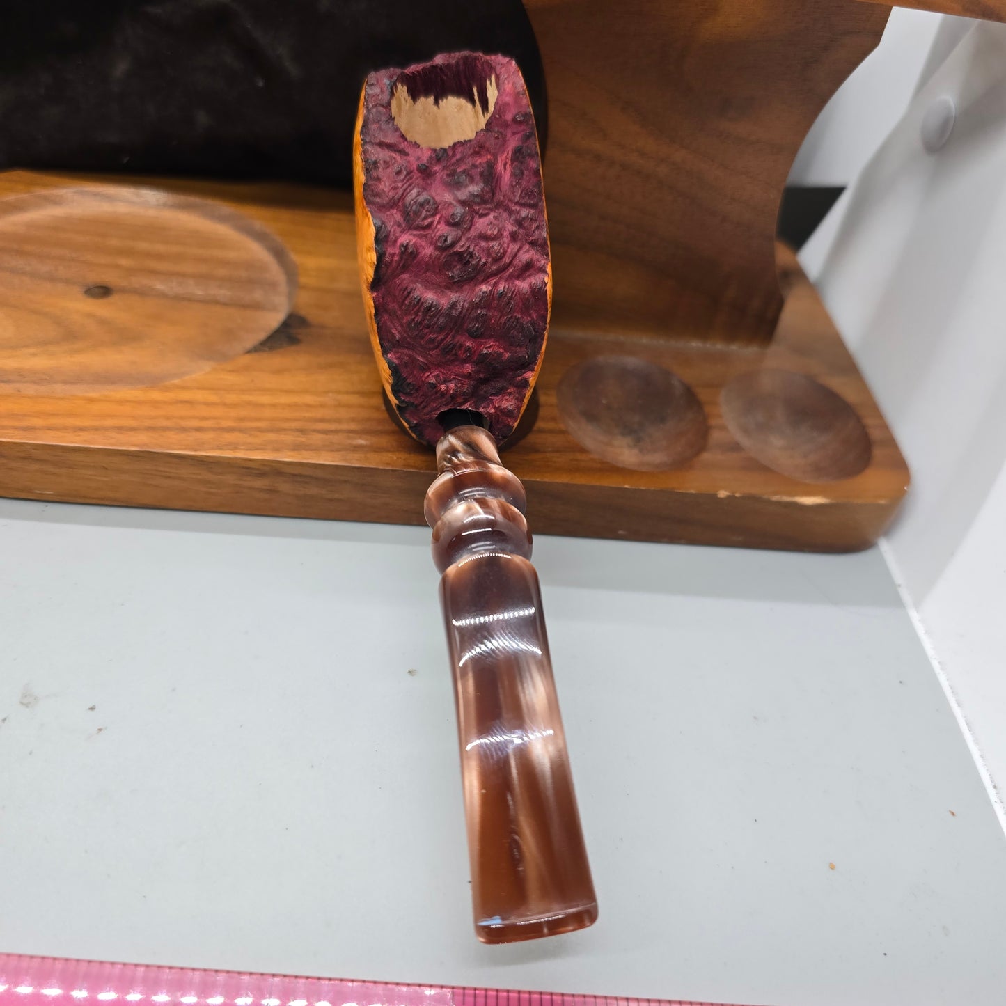 STRAIGHT GRAIN FAN BRIAR Smoking PIPE Don Florian 6667 FREEHAND Unsmoked!
