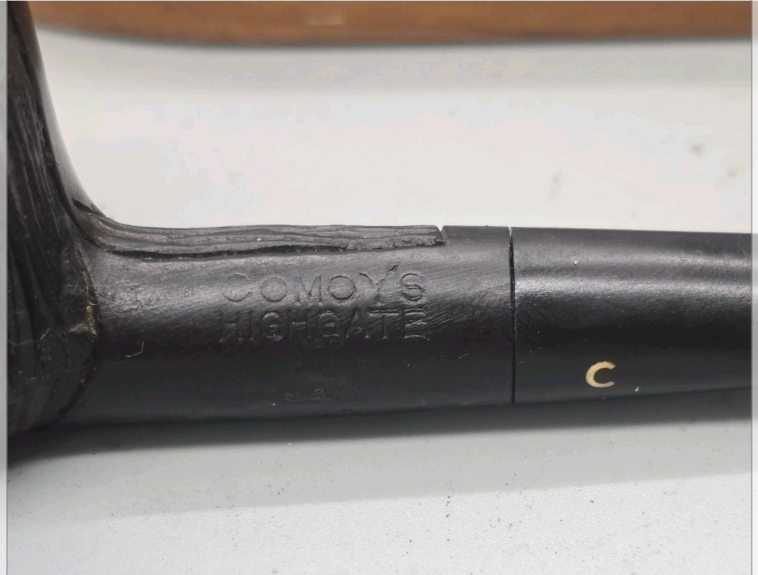 Old COMOY'S Highgate Pot Shaped #126 3pc C Stem Logo Great Restored Ready To Smoke