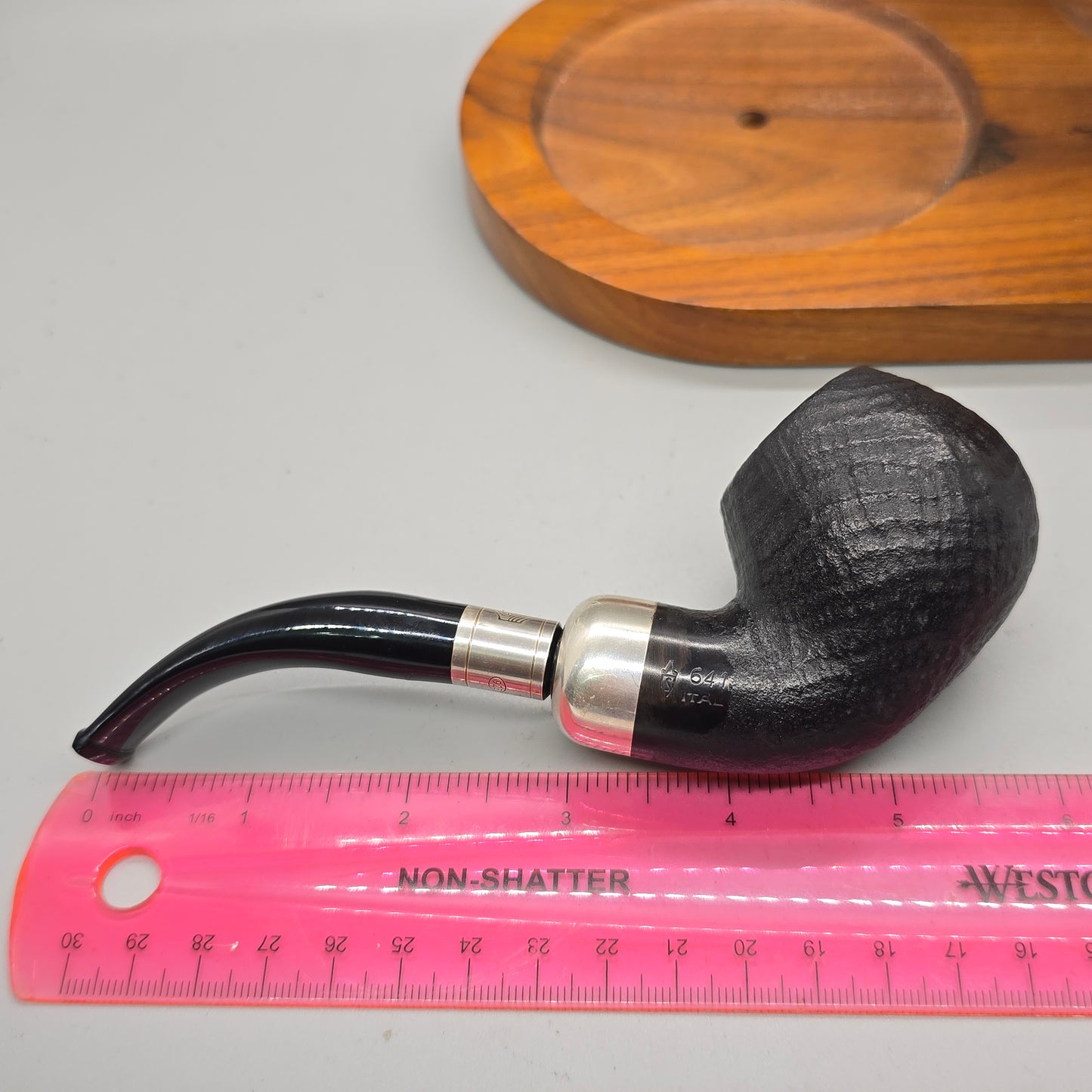 Savinelli Spigot 641 Pipe - 925 Silver - MINT!