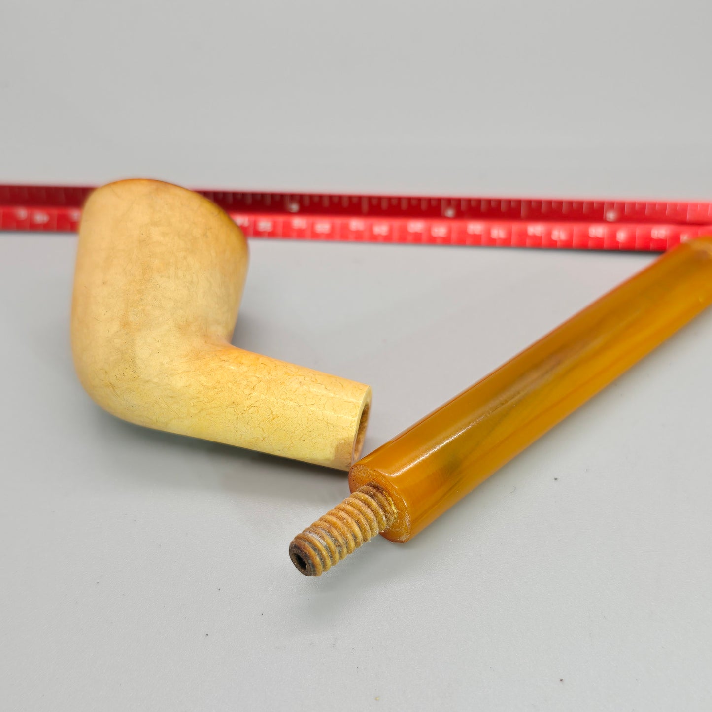 VERY RARE GENUINE FRISCHER MEERSCHAUM PIPE IN CASE NEAR MINT RESTORED