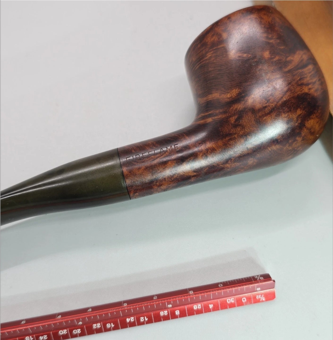 Old Georg Jensen "FIREFLAME" 91883 Denmark Blowfish Pipe Mint Clean ready to smoke