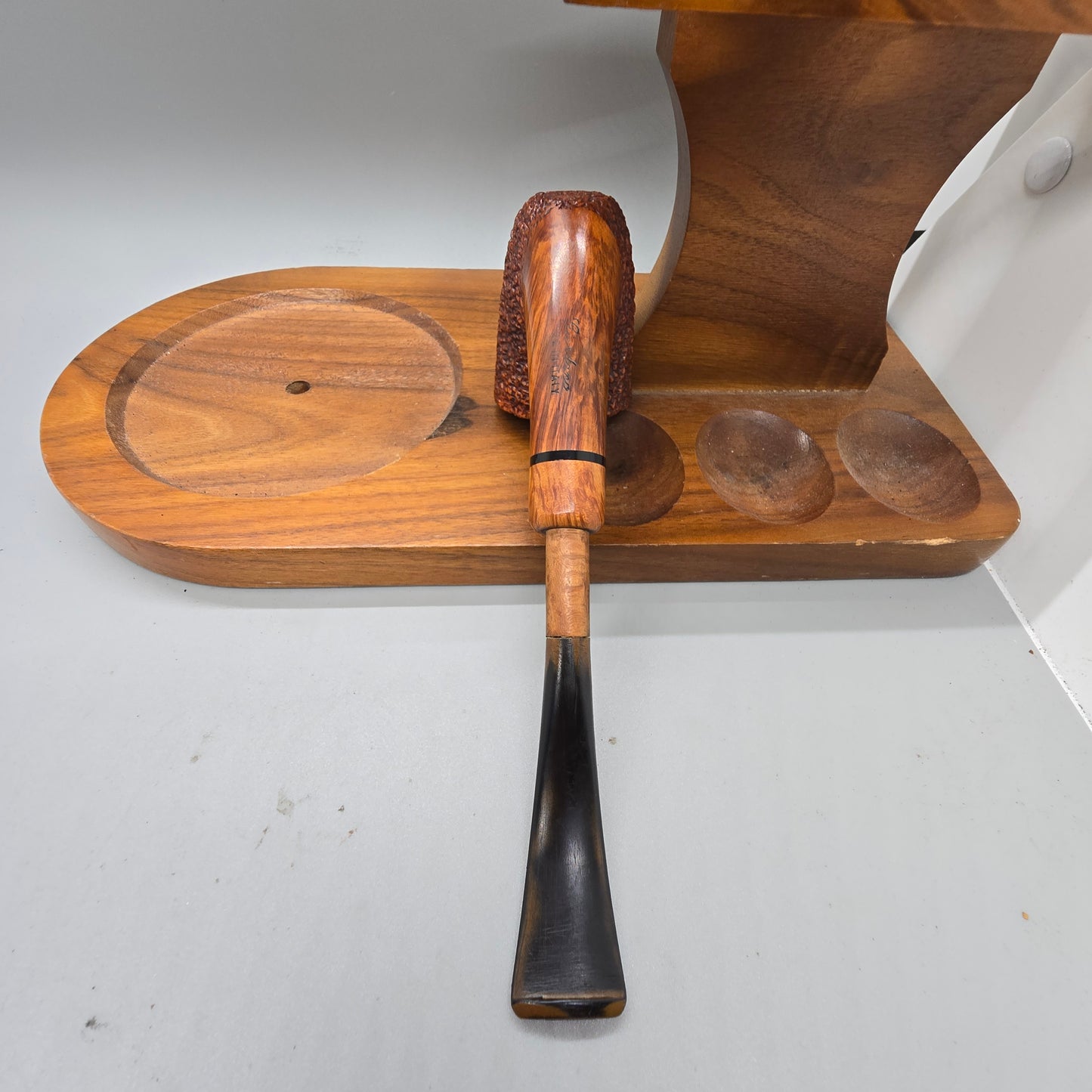 Old Giordano Lucca Bent Dublin Spigot Briar Pipe Near MINT READY TO SMOKE