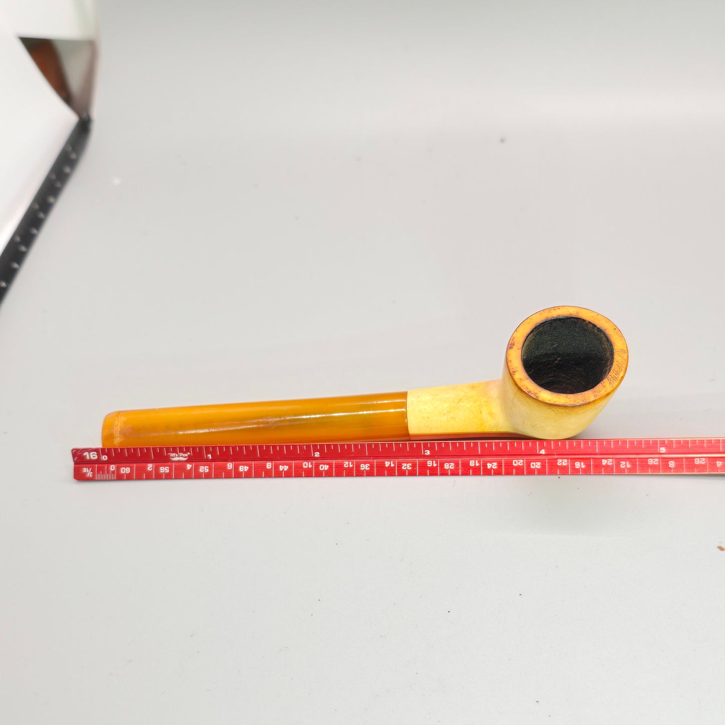 VERY RARE GENUINE FRISCHER MEERSCHAUM PIPE IN CASE NEAR MINT RESTORED