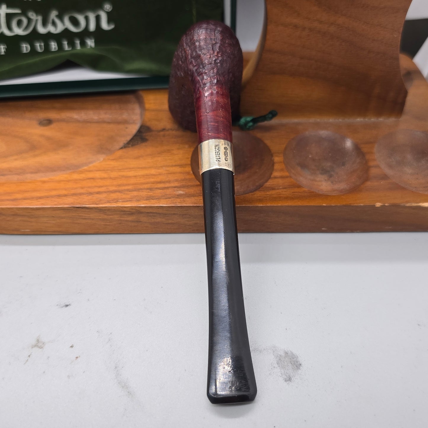 Rare 1998 Peterson's Park Square "LJ Peretti Co" D17 Pipe Sterling MINT! Ireland