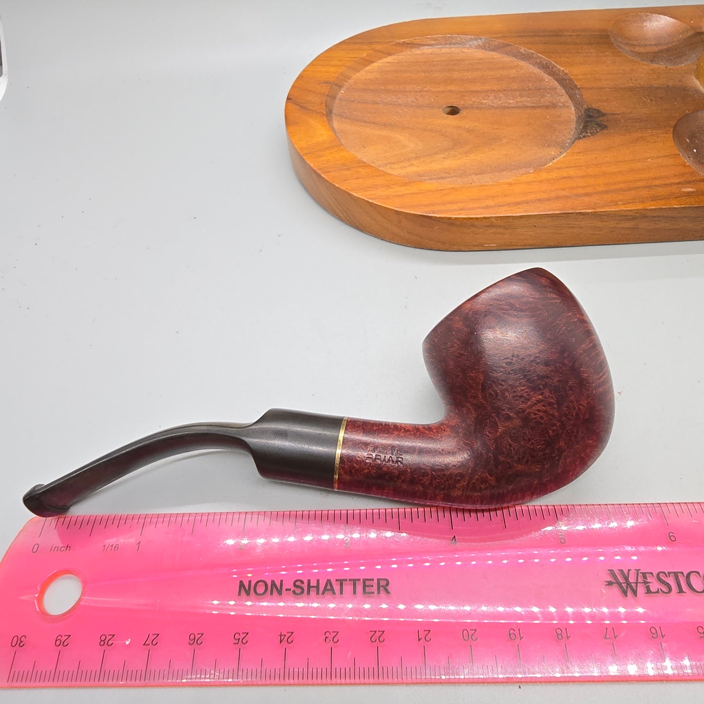 Vtg Barasso Italian Blowfish Estate Briar Tobacco Pipe Mint!