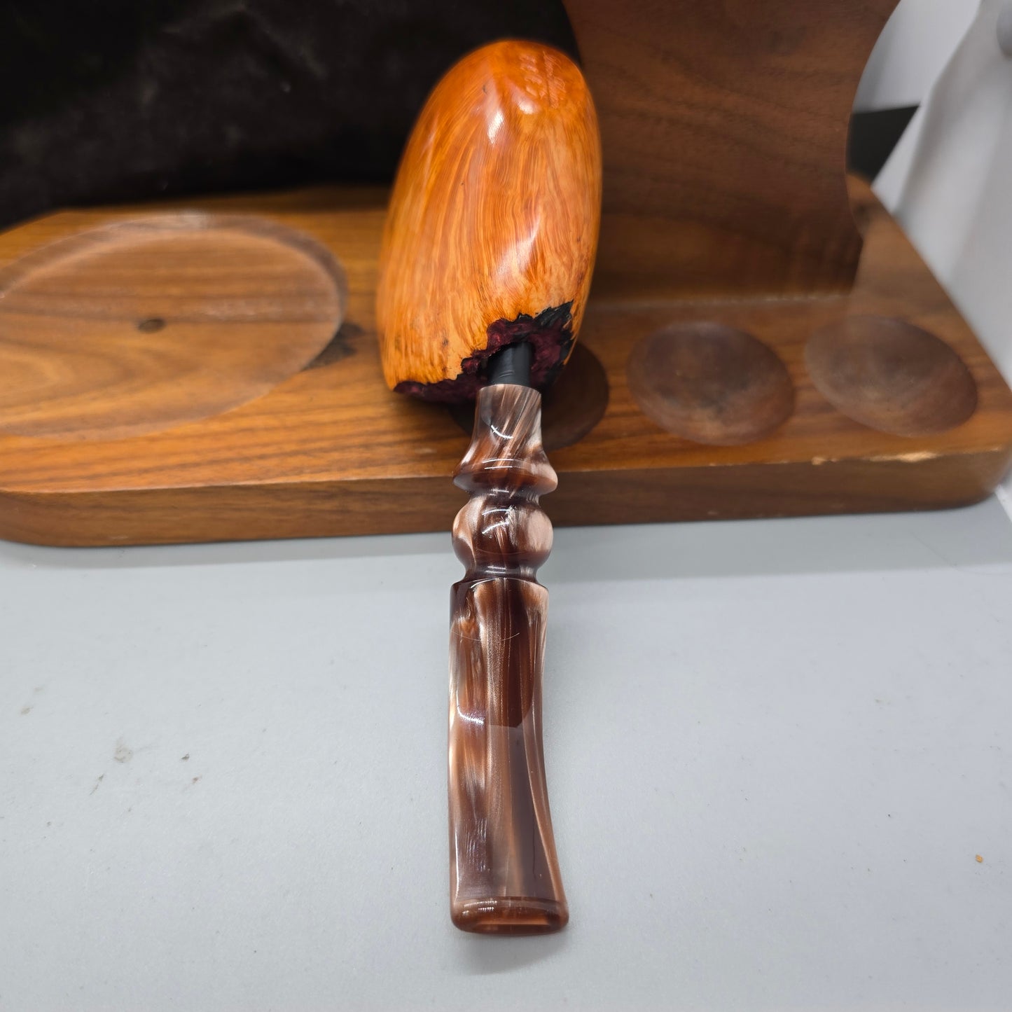 STRAIGHT GRAIN FAN BRIAR Smoking PIPE Don Florian 6667 FREEHAND Unsmoked!