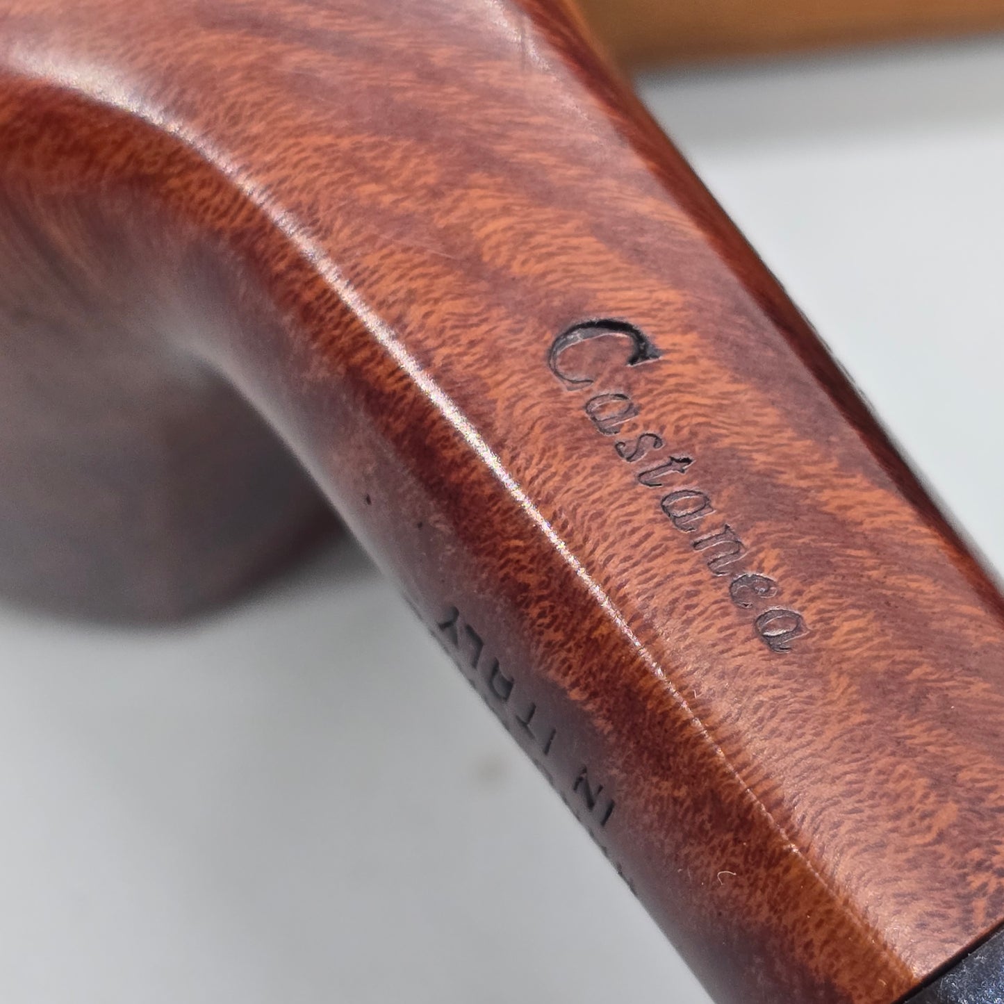 Vintage Mastro de Paja CASTANEA Poker Pipe (Italy) NEAR MINT, READY TO SMOKE