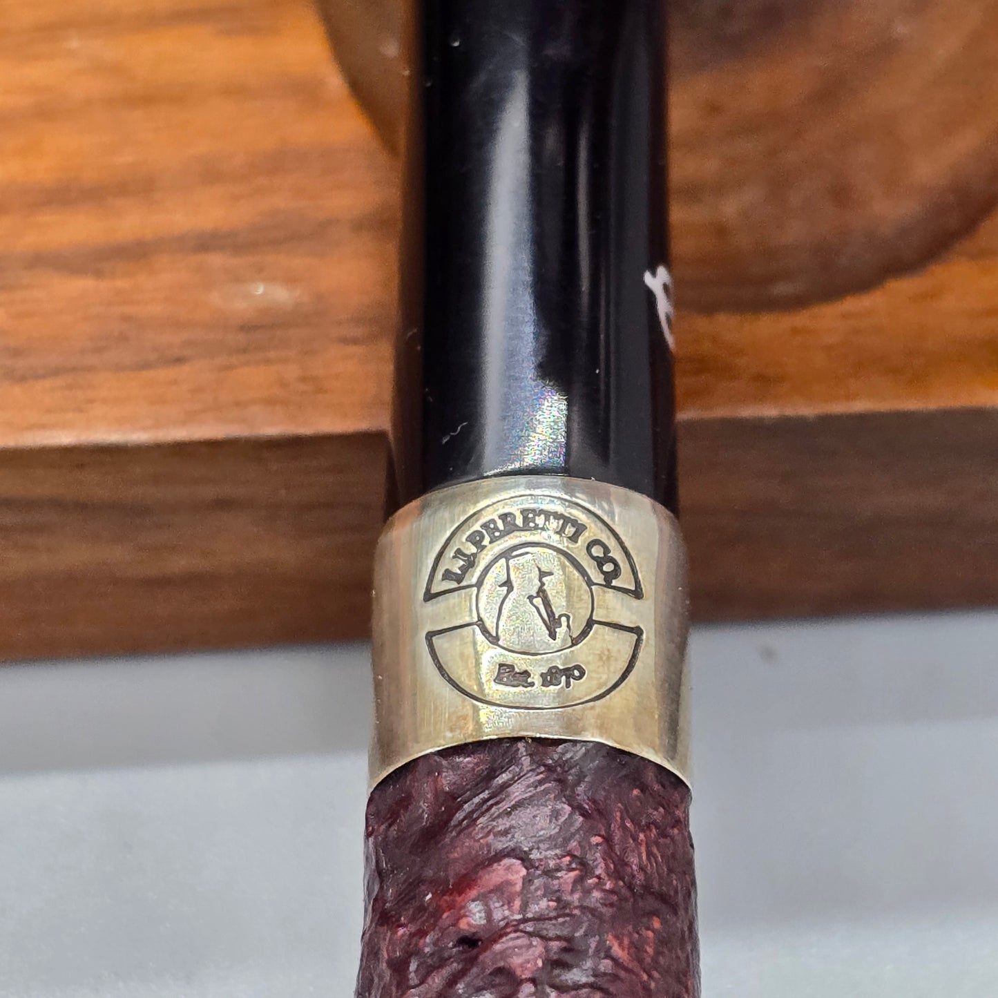 Rare 1998 Peterson's Park Square "LJ Peretti Co" D17 Pipe Sterling MINT! Ireland