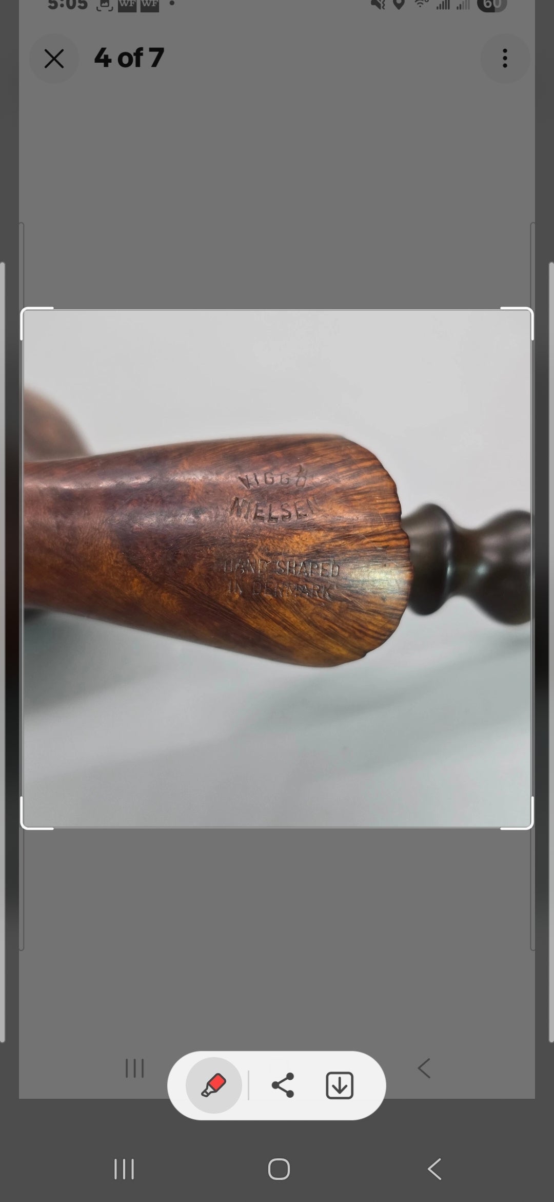 Rare Viggo Nielsen Freehand Pipe Denmark EXCELLENT Clean Ready To Smoke