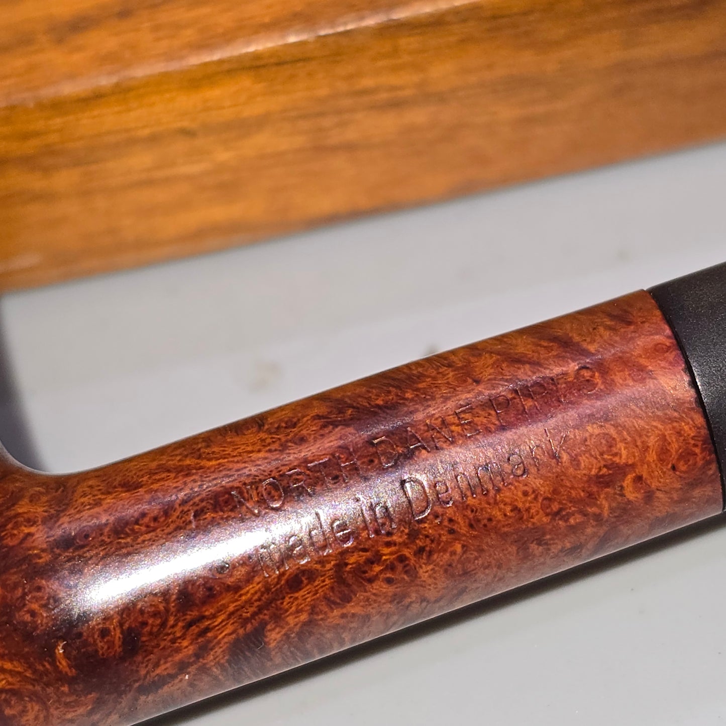NORTH DANE SPECIAL Georg Jensen Smooth bent Chimney Restored Danish Pipe