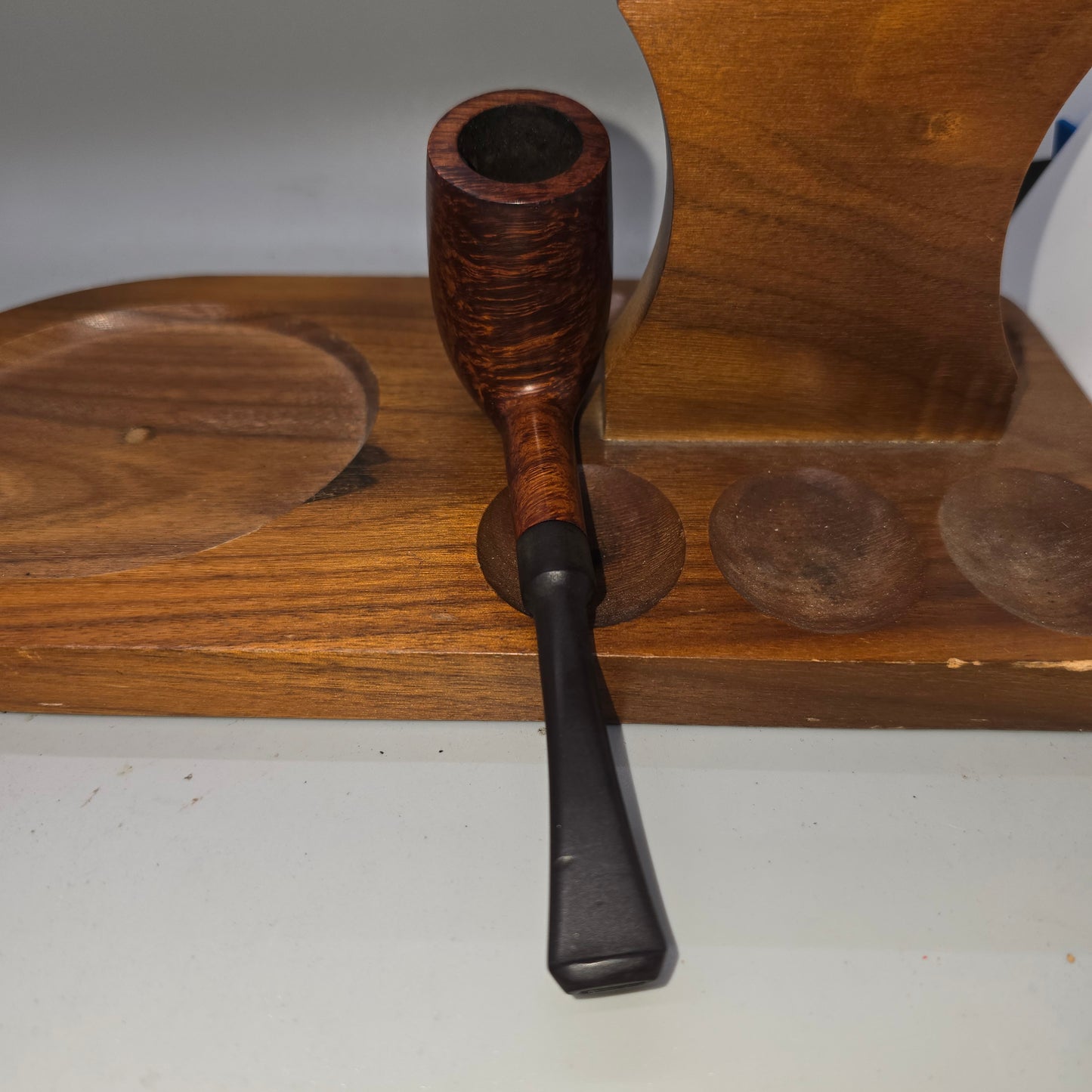 NORTH DANE SPECIAL Georg Jensen Smooth bent Chimney Restored Danish Pipe