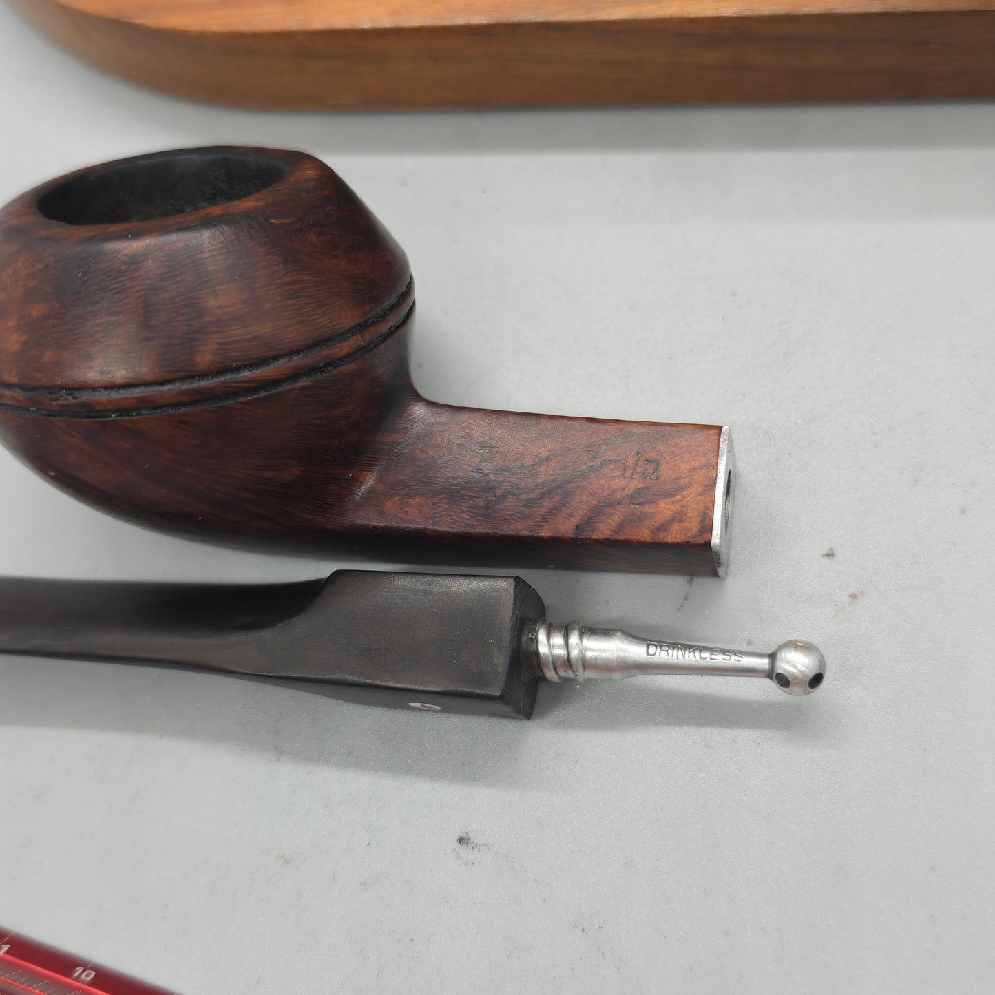 *RARE* 1940’s “DRINKLESS” Kaywoodie "FLAME GRAIN" 98S 4-HOLE STINGER GREAT CLEAN