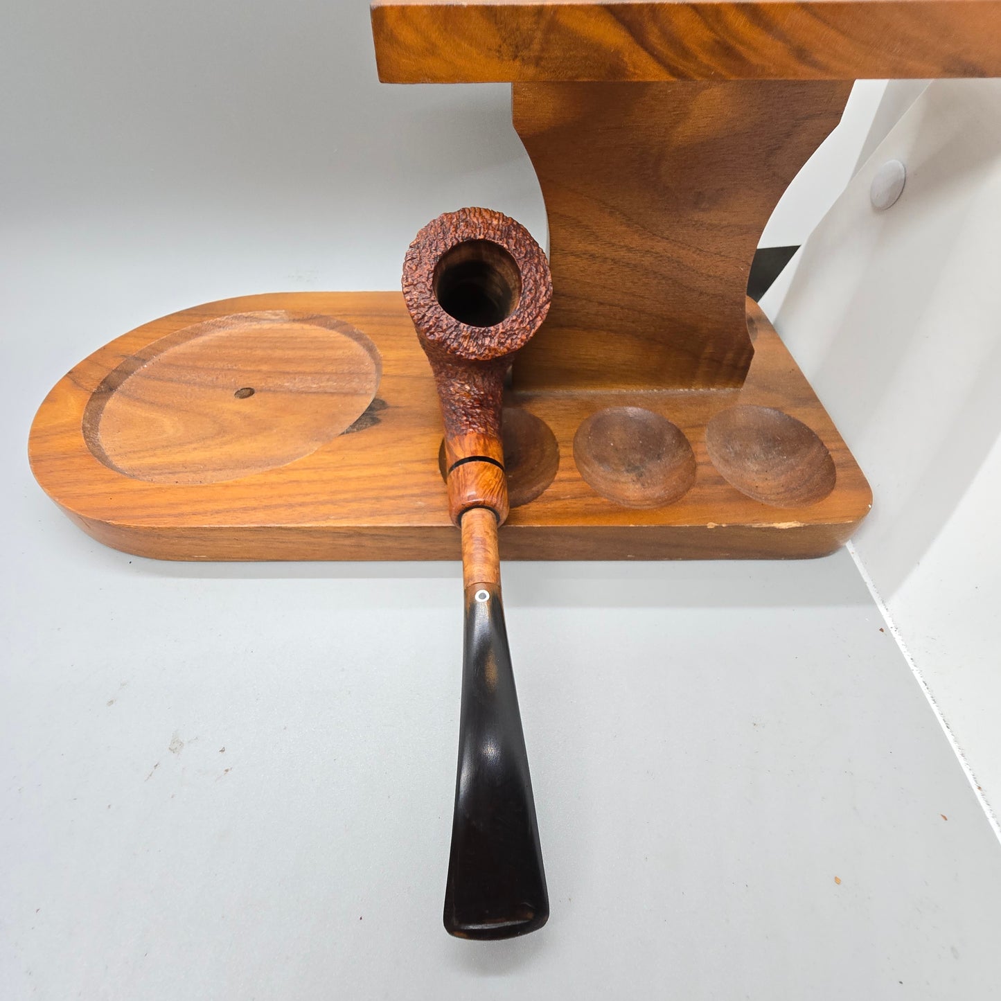 Old Giordano Lucca Bent Dublin Spigot Briar Pipe Near MINT READY TO SMOKE