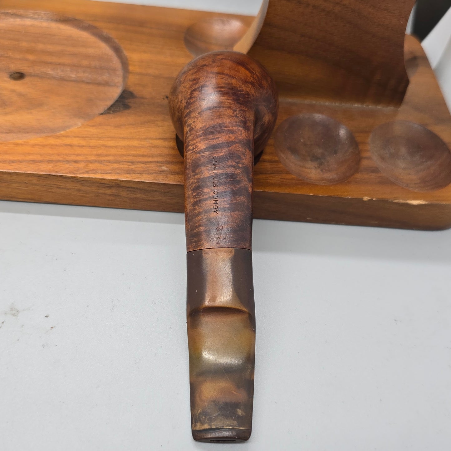 Old Comoy Chapuis Chacom Etoile Pipe 121 Flat Shank Diplomat Great condition