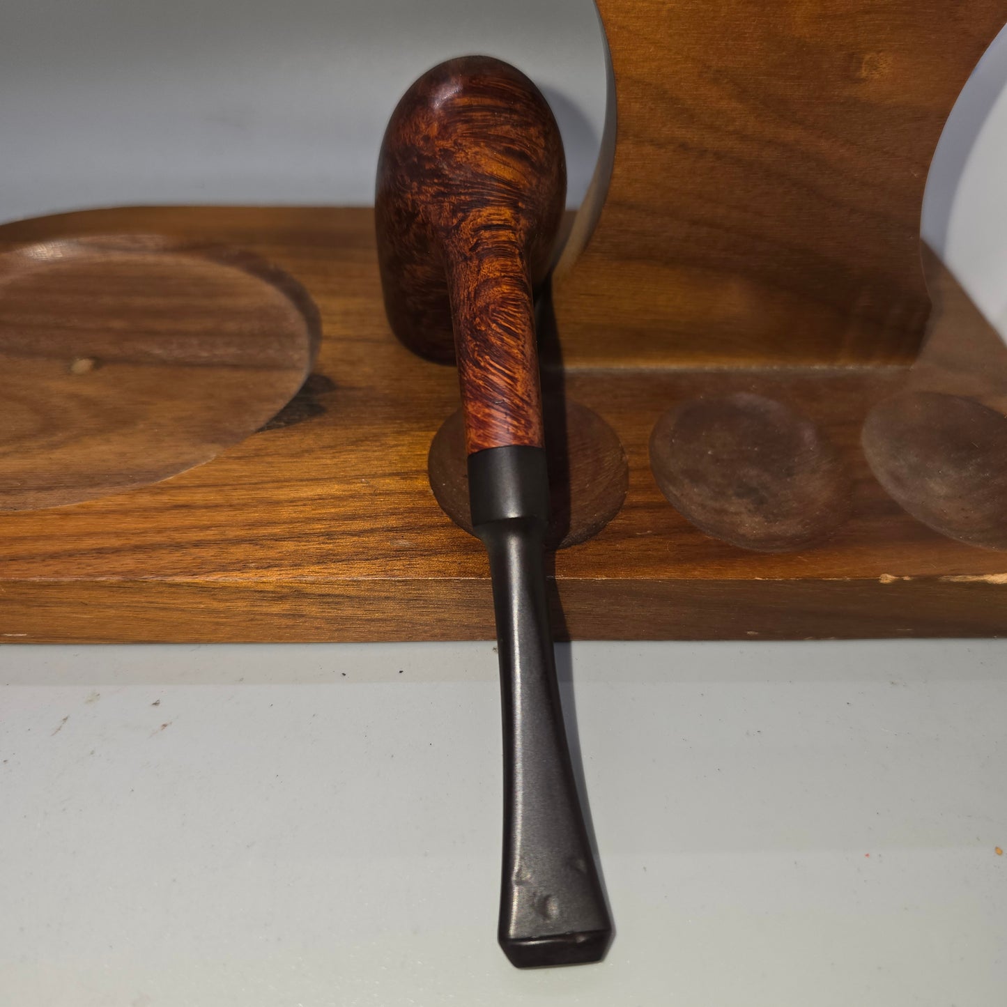 NORTH DANE SPECIAL Georg Jensen Smooth bent Chimney Restored Danish Pipe