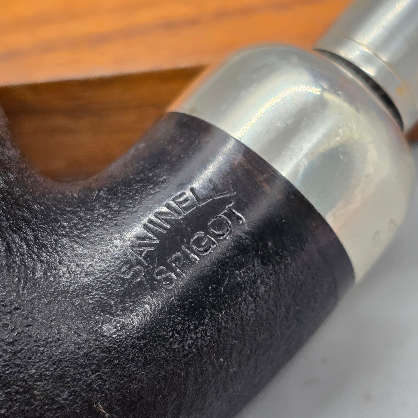 Savinelli Spigot 641 Pipe - 925 Silver - MINT!
