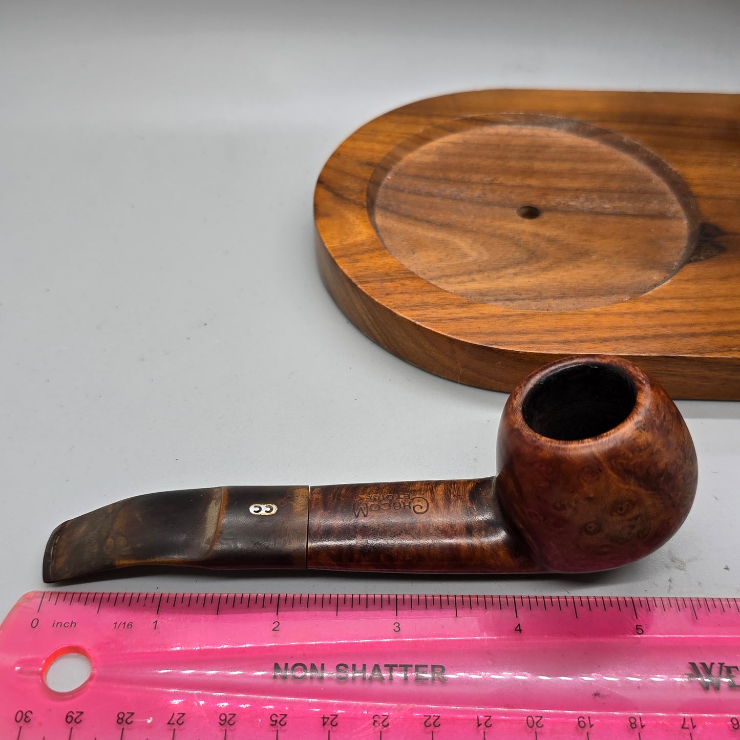 Old Comoy Chapuis Chacom Etoile Pipe 121 Flat Shank Diplomat Great condition