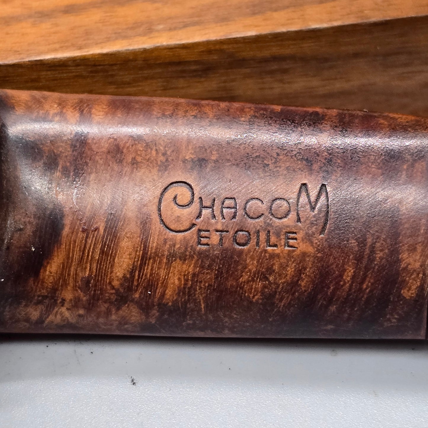 Old Comoy Chapuis Chacom Etoile Pipe 121 Flat Shank Diplomat Great condition
