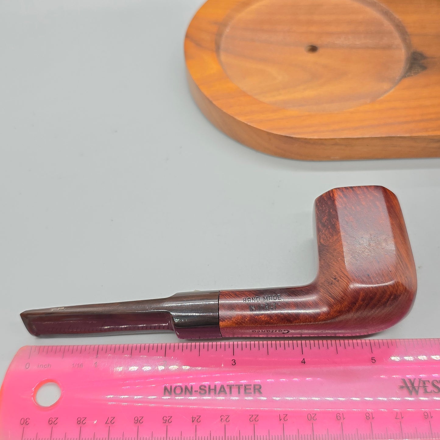 Vintage Mastro de Paja CASTANEA Poker Pipe (Italy) NEAR MINT, READY TO SMOKE