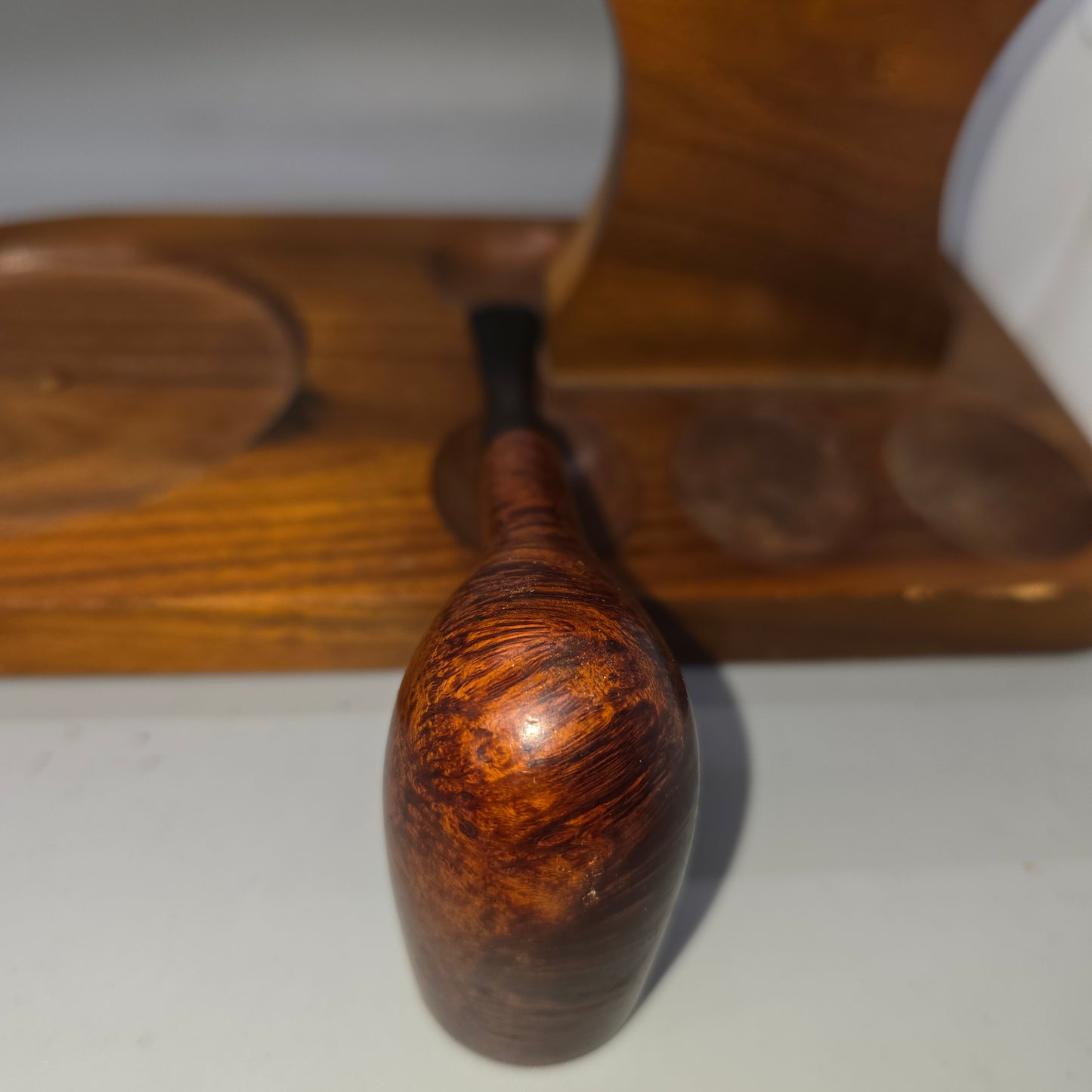 NORTH DANE SPECIAL Georg Jensen Smooth bent Chimney Restored Danish Pipe
