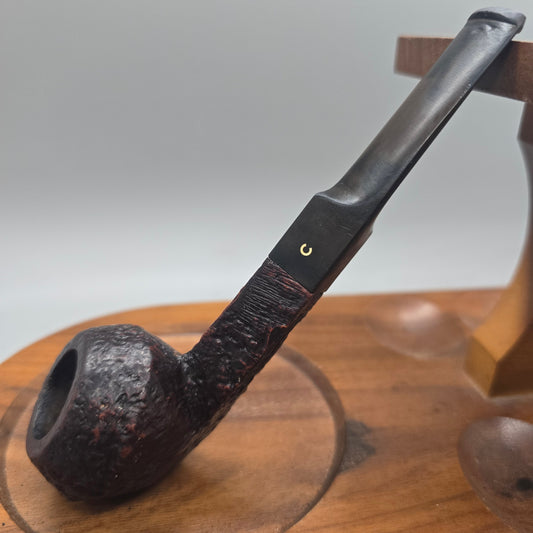 Old "Comoy's Sandblast" No 393 SQUAT BULLDOG 3-PIECE C MINT STUMMEL STEM DAMAGE