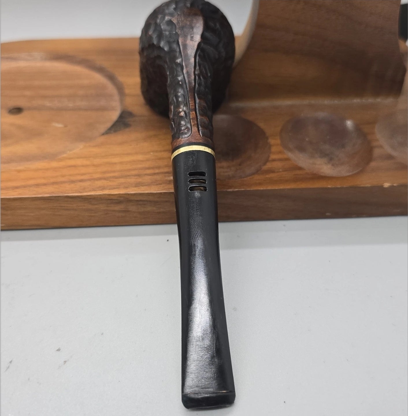 Rare CAREY Magic Inch RARE METAL Smoking Pipe Briar - PAT. 326794  Mint Clean