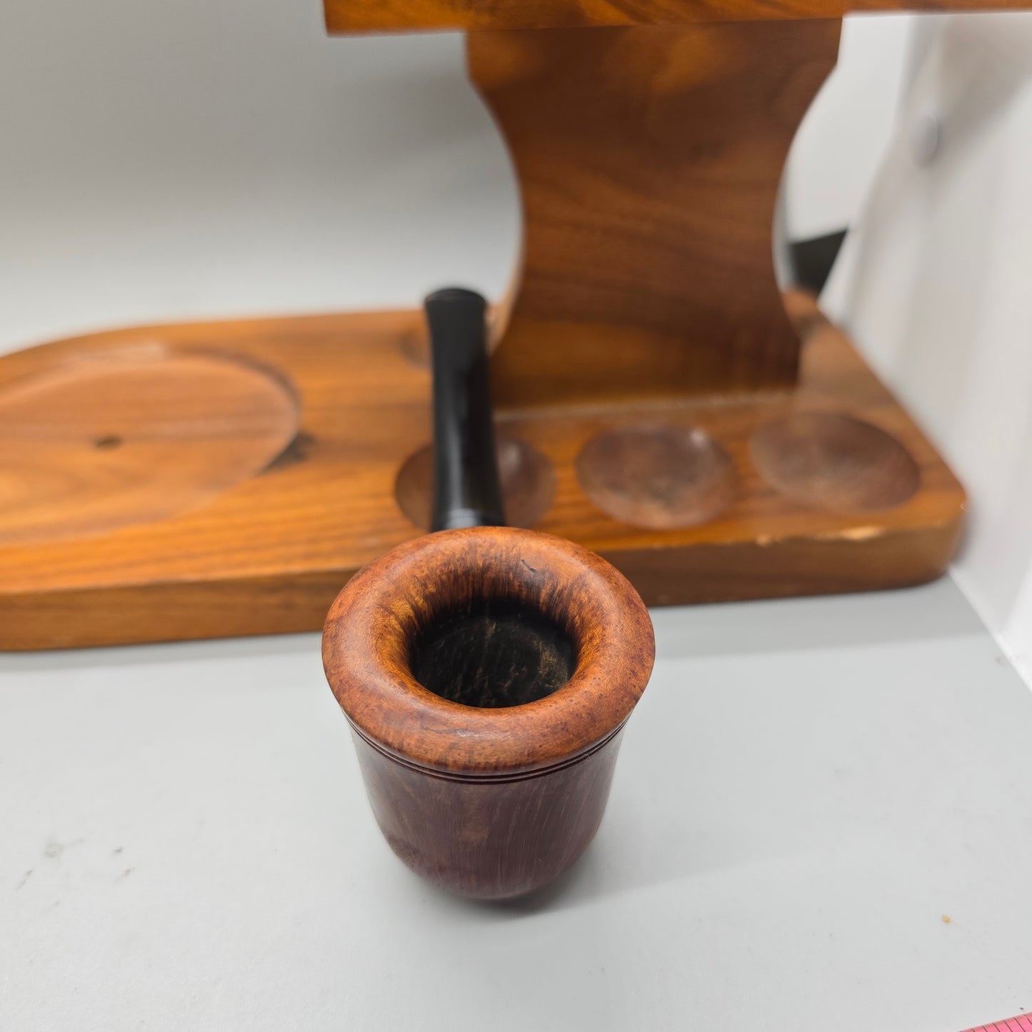 Tom Spanu Smooth Bent Dublin 1990 Estate Pipe (Near Mint)