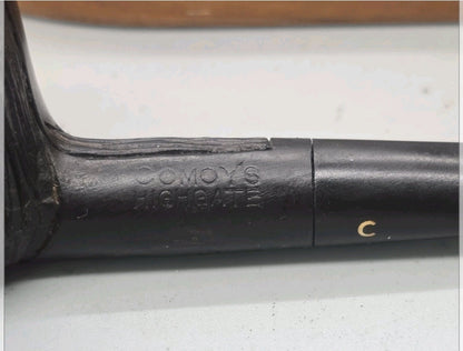 Old COMOY'S Highgate Pot Shaped  #126 3pc C Stem Logo  Great Restored Ready To Smoke