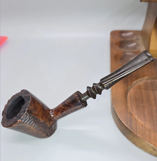 Old Freehand KRONA Danish SITTING SMOOTH Freehand Stummel Is MINT READY TO SMOKE