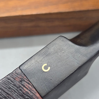 Old "Comoy's Sandblast" No 393 SQUAT BULLDOG 3-PIECE C MINT STUMMEL STEM DAMAGE
