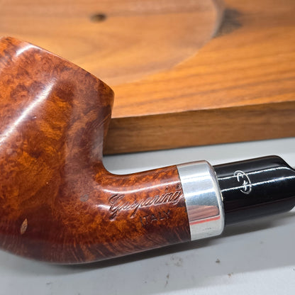 GASPARINI bent Diplomat larger type tobacco pipe Mint