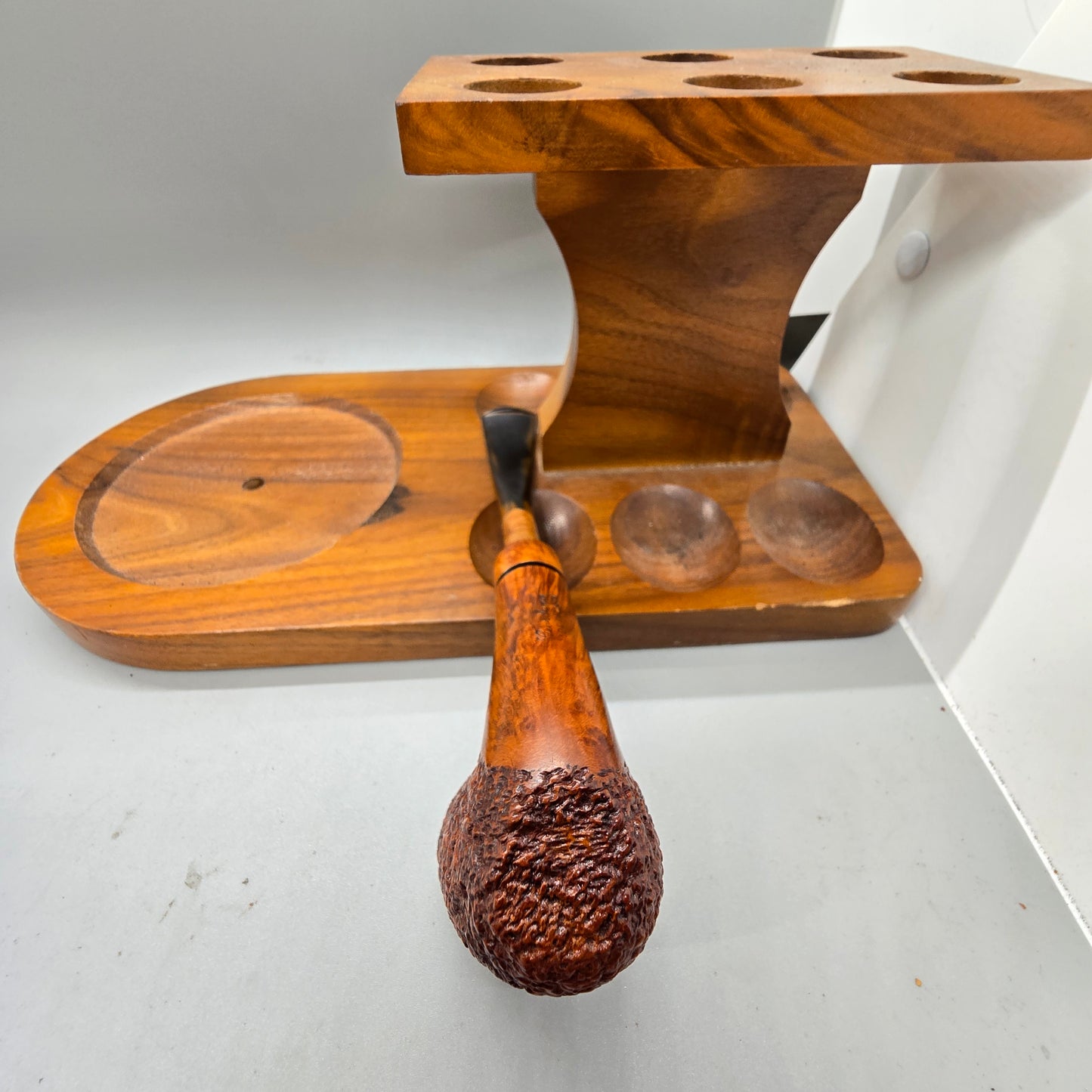 Old Giordano Lucca Bent Dublin Spigot Briar Pipe Near MINT READY TO SMOKE
