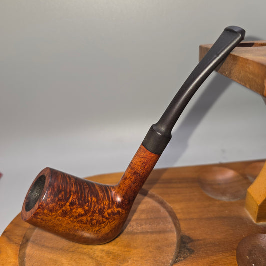 NORTH DANE SPECIAL Georg Jensen Smooth bent Chimney Restored Danish Pipe