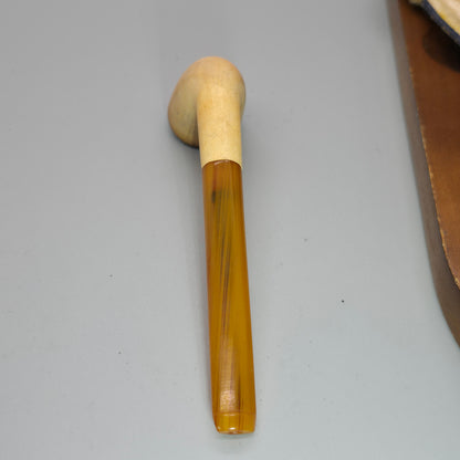 VERY RARE GENUINE FRISCHER MEERSCHAUM PIPE IN CASE NEAR MINT RESTORED