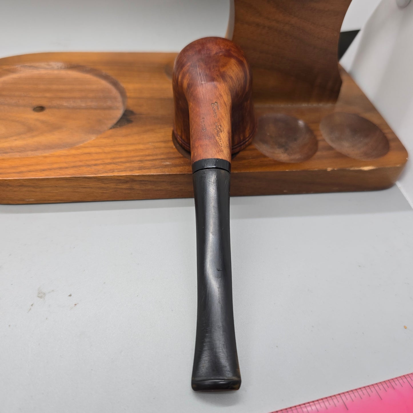 Tom Spanu Smooth Bent Dublin 1990 Estate Pipe (Near Mint)