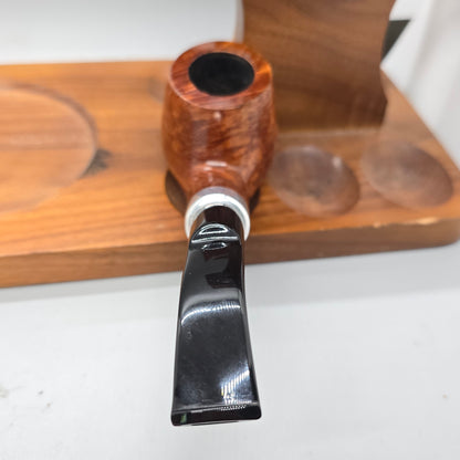 GASPARINI bent Diplomat larger type tobacco pipe Mint